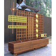 MidCenturyWoodShop Mid Century Modern Marque Privacy Screen or Trellis, 95.00 a Square Foot, Outdoor Divider, Googie, Mid Century Modern, Garden Sculptures.