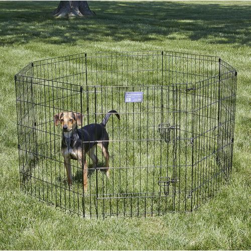  MidWest Homes for Pets MidWest Exercise Pen / Pet Playpens | 8-Panels Each w/ 5 Height Options Ideal for Any Dog Breed