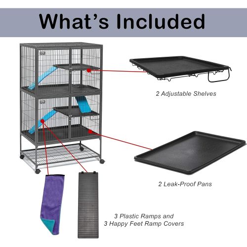  MidWest Homes for Pets Deluxe Ferret Nation Small Animal Cages, Ferret Nation Cages Include 1-Year Manufacturing Warranty