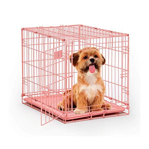  MidWest Homes for Pets Dog Crate | iCrate Single Door & Double Door Folding Metal Dog Crates | Fully Equipped