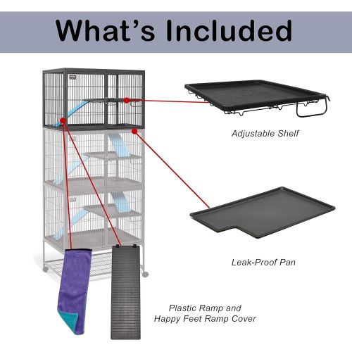  MidWest Homes for Pets Deluxe Ferret Nation Small Animal Cages, Ferret Nation Cages Include 1-Year Manufacturing Warranty