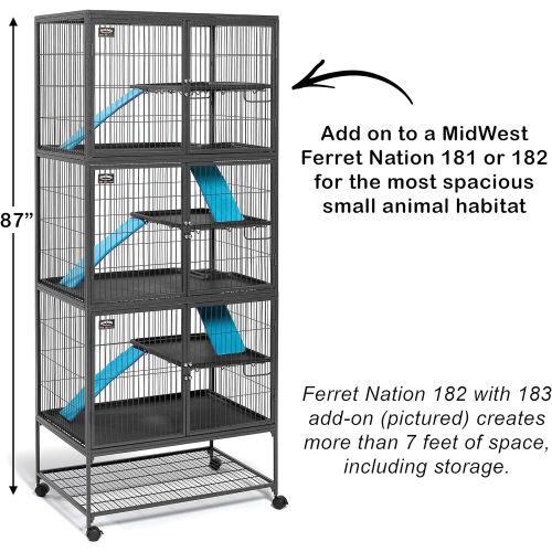  MidWest Homes for Pets Deluxe Ferret Nation Small Animal Cages, Ferret Nation Cages Include 1-Year Manufacturing Warranty