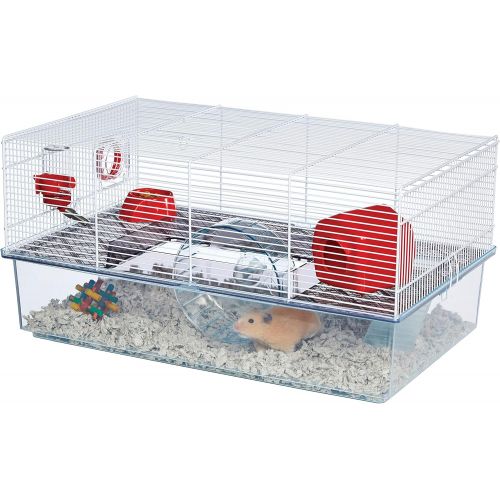  MidWest Homes for Pets Critterville Brisby Large Hamster Cage | Includes All Accessories, White