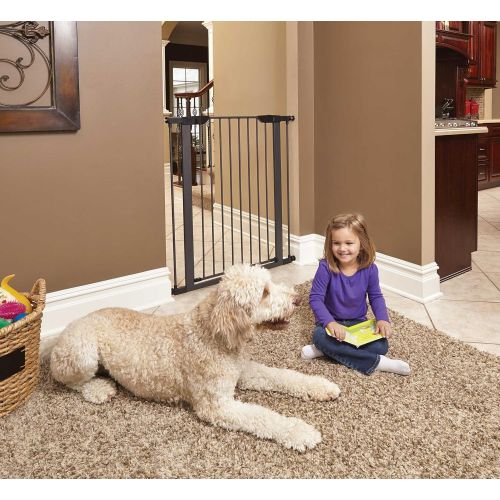  MidWest Homes for Pets Steel Pet Gate/Pet Safety Gate; 29 & 39 Tall in Soft White or Textured Graphite