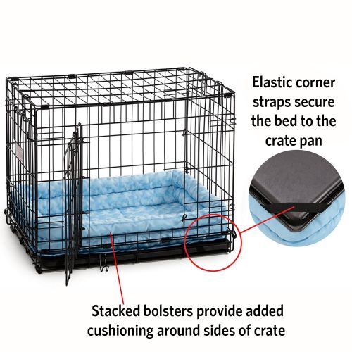  MidWest Homes for Pets Double Bolster Pet Bed for Metal Dog Crates