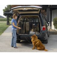 MidWest Homes for Pets Midwest Side-by-Side Double Door SUV Crate with Plastic Pan
