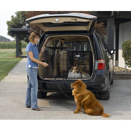  MidWest Homes for Pets Midwest Side-by-Side Double Door SUV Crate with Plastic Pan