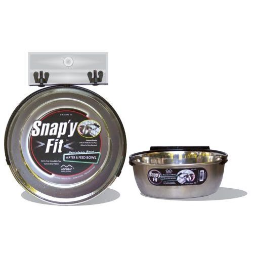  MidWest Homes for Pets Snapy Fit Stainless Steel Food Bowl/Pet Bowl