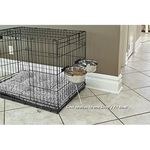  MidWest Homes for Pets Snapy Fit Stainless Steel Food Bowl/Pet Bowl