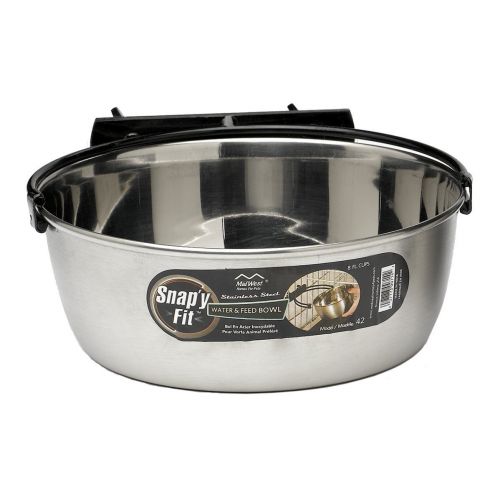  MidWest Homes for Pets Snapy Fit Stainless Steel Food Bowl/Pet Bowl