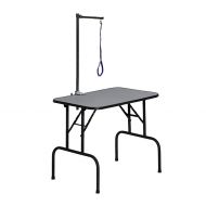 MidWest Homes for Pets MidWest Metal Plywood Grooming Table with Grooming Arm