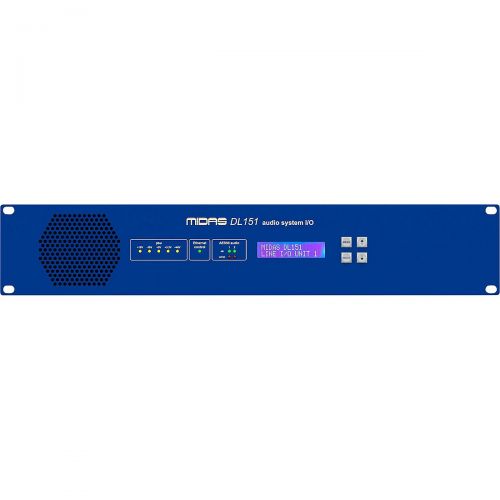  Midas},description:DL151 is a 2U 19 fixed-configuration rack IO unit with 24 micline level inputs and delivers legendary MIDAS sound quality utilizing time-tested and road-proven