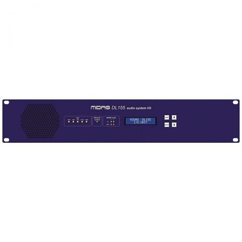  Midas},description:DL155 is a 2U 19 fixed-configuration rack IO unit with 8 micline level inputs, 8 line level outputs and an 8 channel digital AES3 (AESEBU) interface, and deli