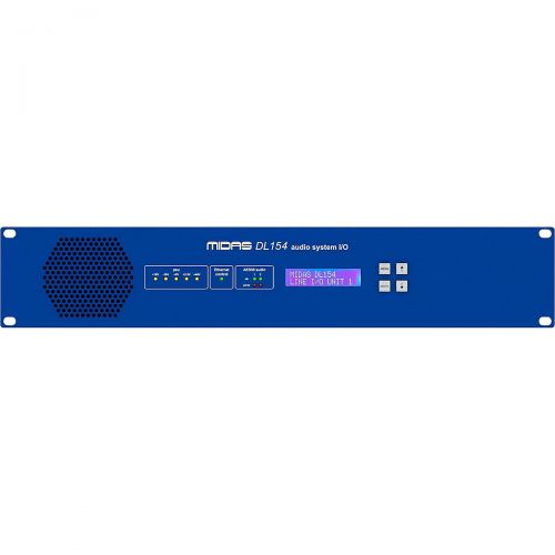  Midas},description:DL154 is a 2U 19 fixed-configuration rack IO unit with 8 micline level inputs and 16 line level outputs and delivers legendary MIDAS sound quality utilizing ti