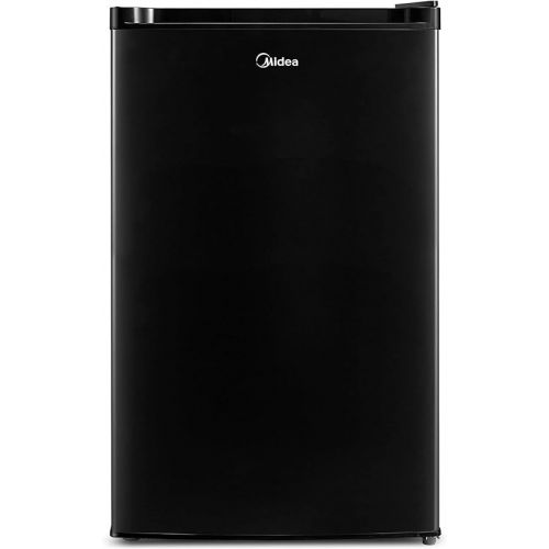  Midea WHS-160RB1 Single Reversible Compact Refrigerator, 4.4 Cubic Feet Fridge, Black