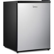 Midea WHS-87LSS1 Refrigerator, 2.4 Cubic Feet, Stainless Steel