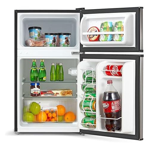  Midea WHD-113FSS1 Compact Refrigerator, 3.1 cu ft, Stainless Steel