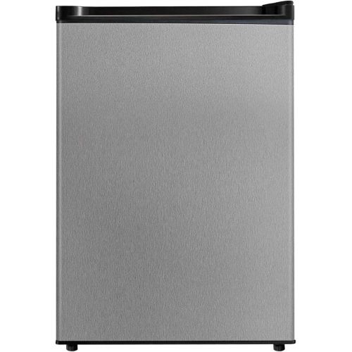  MIDEA Midea WHS-65LB1 Compact Single Reversible Door Refrigerator, 1.6 Cubic Feet(0.045 Cubic Meter), Black