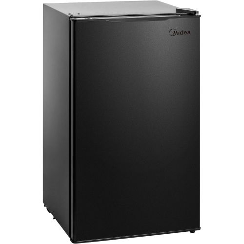  MIDEA Midea WHS-65LB1 Compact Single Reversible Door Refrigerator, 1.6 Cubic Feet(0.045 Cubic Meter), Black