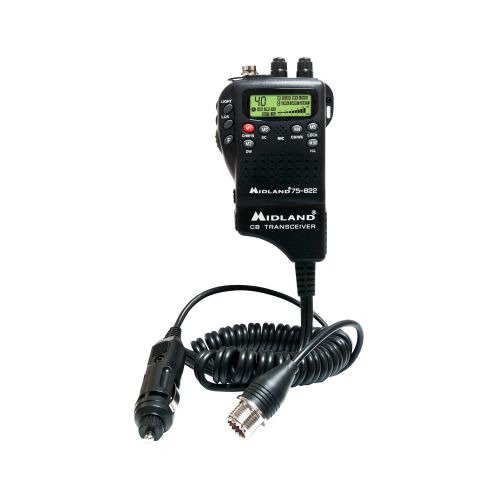  Midland 75-822 Handheld 40-Channel CB Radio with Weather/All-Hazard Monitor & Mobile Adapter