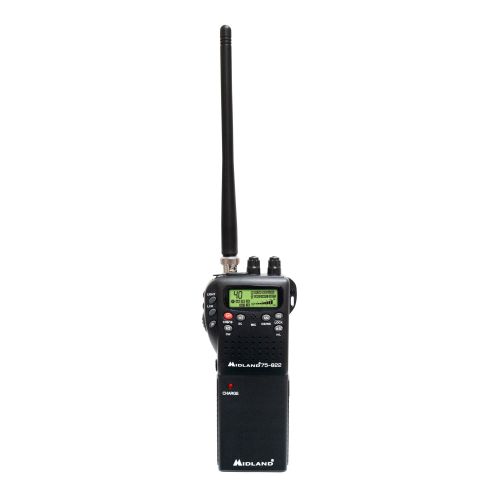  Midland 75-822 Handheld 40-Channel CB Radio with Weather/All-Hazard Monitor & Mobile Adapter