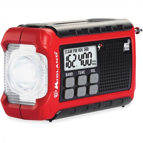  Midland, MROER210, ER210 E+Ready Compact Emergency Crank Weather Radio, 1