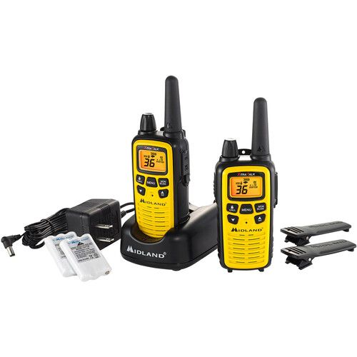  Midland LXT630VP3 36-Channel Two-Way UHF Radio (Yellow, Pair)