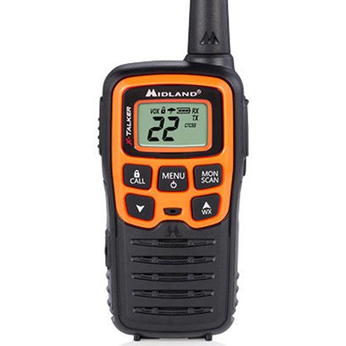  Midland X-Talker T51VP3 22-Channel Two-Way UHF Radio (2-Pack, Orange)