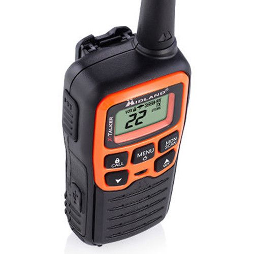  Midland X-Talker T51VP3 22-Channel Two-Way UHF Radio (2-Pack, Orange)