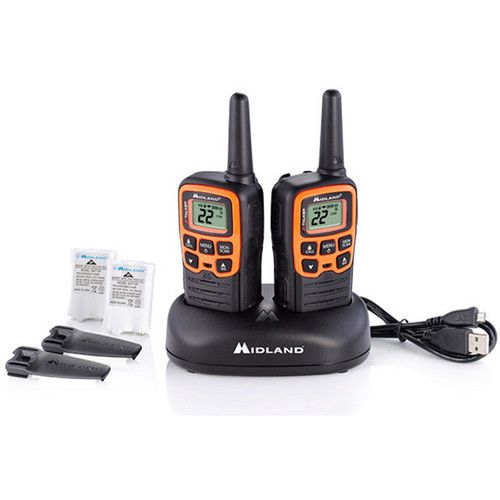  Midland X-Talker T51VP3 22-Channel Two-Way UHF Radio (2-Pack, Orange)