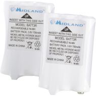 Midland AVP14 Rechargeable NiMH Batteries for X-Talker T51/T61 (Set of 2)