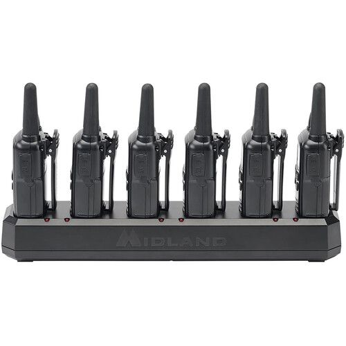  Midland BizTalk FRS LXT600BBX6 Business Radio Bundle with Multi-Unit Charger (6-Pack)