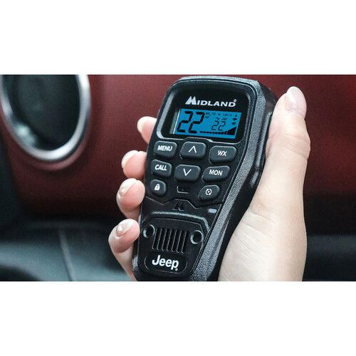  Midland Jeep Branded Micromobile 50W GMRS 2-Way Radio