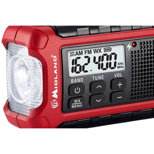  Midland E+Ready ER210 Emergency Crank Weather Alert Radio