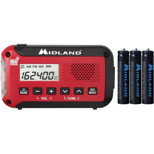  Midland ER10VP E+Ready Portable Emergency Alert AM/FM Weather Radio