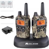 Midland® - T75VP3 - 36 Channel FRS Two-Way Radio - Long Range Walkie Talkie, 121 Privacy Codes, & NOAA Weather Scan + Alert - Mossy Oak Camo - Set of 2