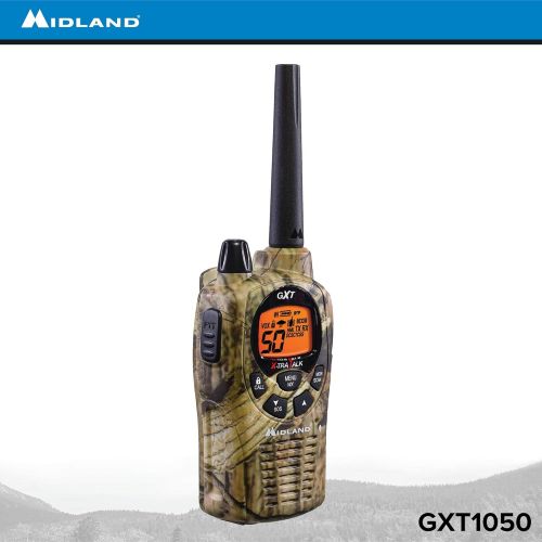  [아마존베스트]Midland GXT1050VP4 50 Channel GMRS Two-Way Radio - Up to 36 Mile Range Walkie Talkie - Mossy Oak Camo (Pair Pack)