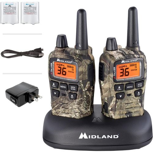  [아마존베스트]Midland T75VP3 X-TALKER Long Range Walkie Talkie - FRS Two Way Radio with NOAA Weather Scan + Alert, 36 Channels, and 121 Privacy Codes (Mossy Oak Camo, 6 Radios)