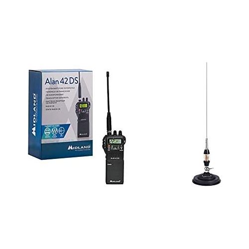  Midland Alan 42 DS, CB handheld radio with digital squelch and extensive accessories for any application. 4W AM/FM & CB Midland LC65 length 114 cm with magnet