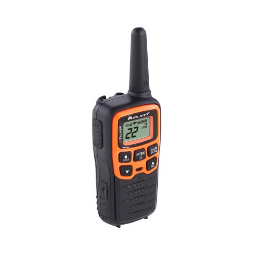  Midland T51X6VP3 22 Channel FRS Walkie Talkie - Up to 28 Mile Range Two-Way Radio - OrangeBlack (Pack of 6)