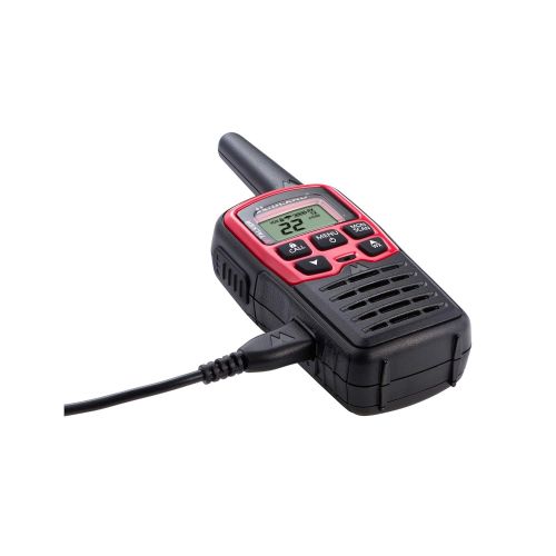  Midland T31X4VP 22 Channel FRS Walkie Talkie - Up to 26 Mile Range Two-Way Radio - RedBlack (Pack of 4)