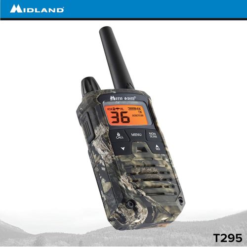  Midland - X-TALKER T295VP4, 36 Channel GMRS Two-Way Radio - Up to 40 Mile Range Walkie Talkie, 121 Privacy Codes, NOAA Weather Scan + Alert (Pair Pack) (Mossy Oak Camo)