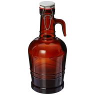 [아마존베스트]Midwest Homebrewing and Winemaking Supplies 2 Liter Growler with Glass Handle- Amber