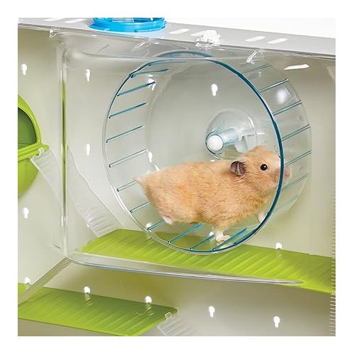  MidWest Homes for Pets Hamster Cage | Awesome Arcade Hamster Home (White) | 18.11 x 11.61 x 21.26 Inch