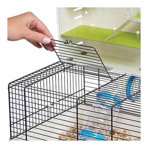  MidWest Homes for Pets Hamster Cage | Awesome Arcade Hamster Home (White) | 18.11 x 11.61 x 21.26 Inch