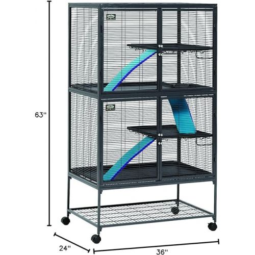  MidWest Homes for Pets Deluxe Critter Nation Double Unit Small Animal Cage (Model 162)