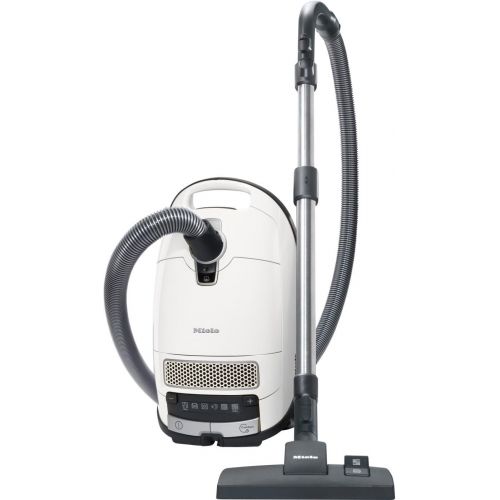  Miele S 8340 PowerLine Staubsauger, 4.5 L, 890 W + 9917730 Staubbeutel HyClean 3D, Inhalt: 4 Staubbeutel , 1 Air Clean Abluftfilter fuer saubere Raumlauft, 1 Motorschutzfilter, weiss