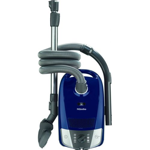  Miele 10886650, Compact C2 Powerline Bodenstaubsauger mit Beutel, 890 Watt Leistung und 11 m Aktionsradius/dreiteiliges Zubehoer/kompakter, Leichter Staubsauger/blau, Marineblau