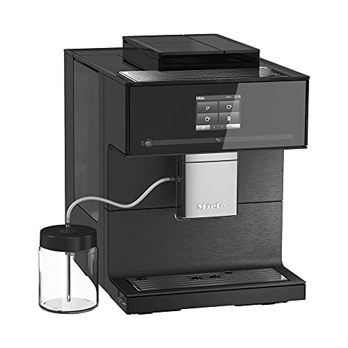  NEW Miele CM 7750 CoffeeSelect Automatic Wifi Coffee Maker & Espresso Machine Combo, Obsidian Black - Grinder, Milk Frother, Cup Warmer, Glass Milk Container, Select From Multiple