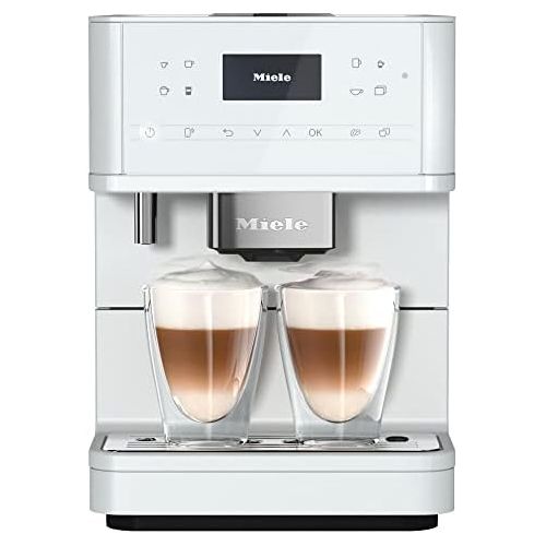  NEW Miele CM 6160 MilkPerfection Automatic Wifi Coffee Maker & Espresso Machine Combo, Lotus White - Grinder, Milk Frother